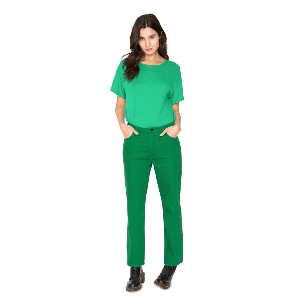 Sandrine Rose x Free People Green Painter Jeans Straight Leg Size 27 NWT